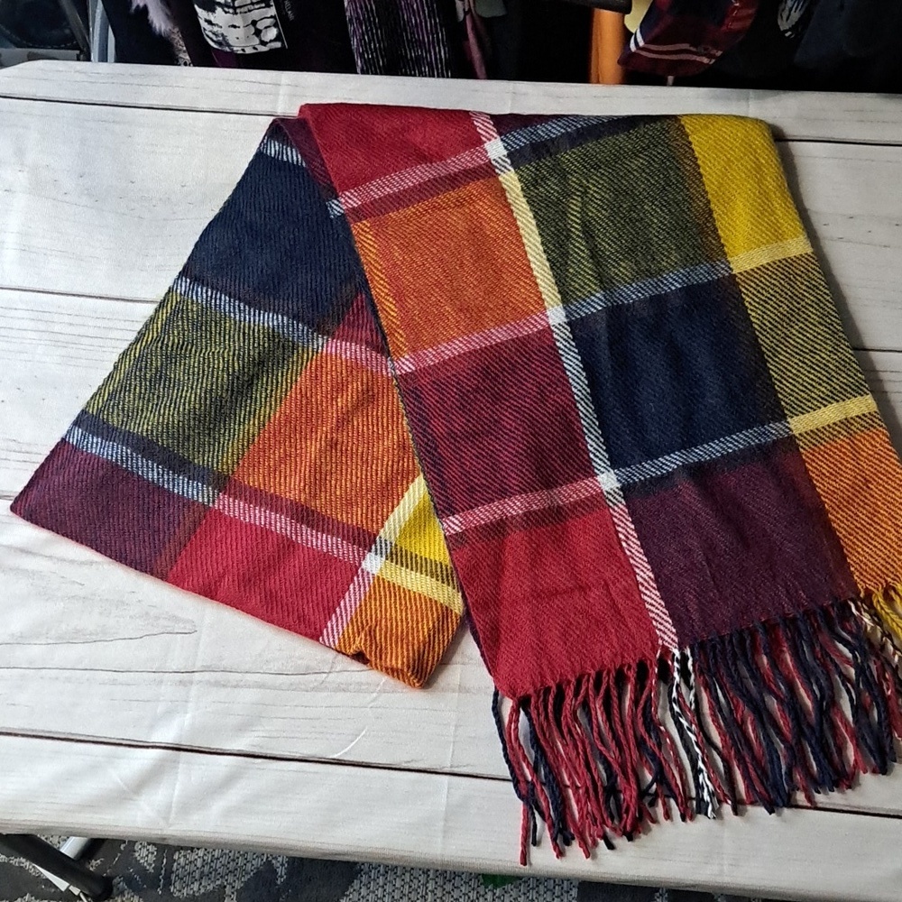 Wander Agio Colorful Plaid Scarf